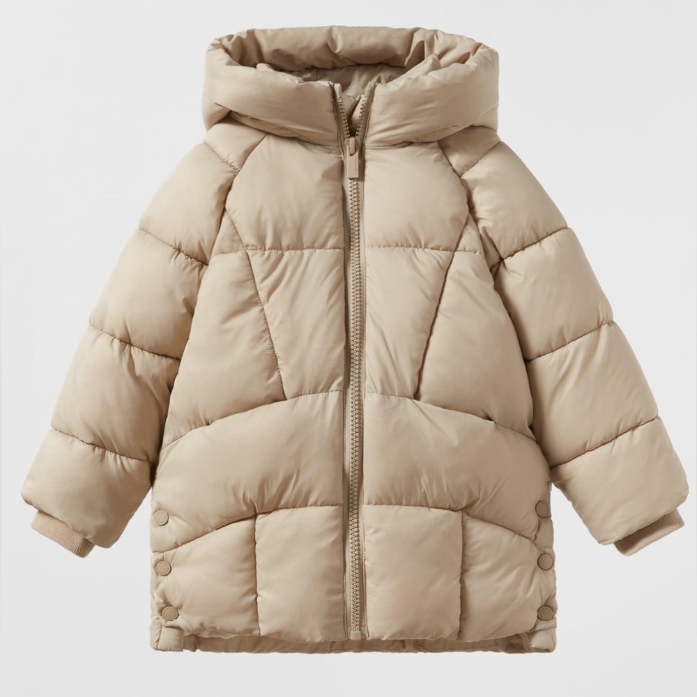 ZARA - Beige puffer coat